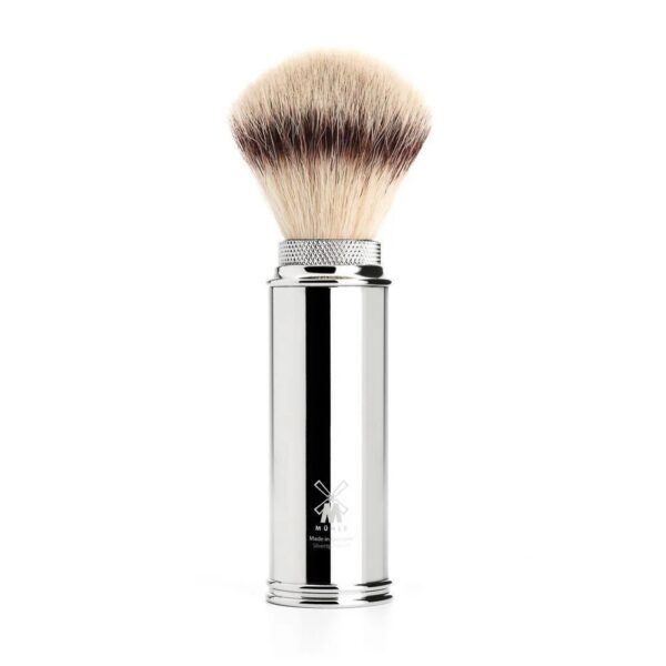 Mühle Chrome Travel Brush Synthetic Silvertip
