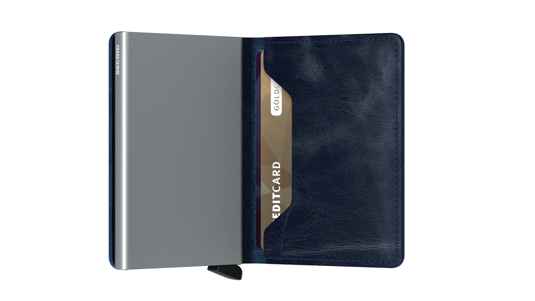 Secrid Slimwallet Vintage Blue Semi Open