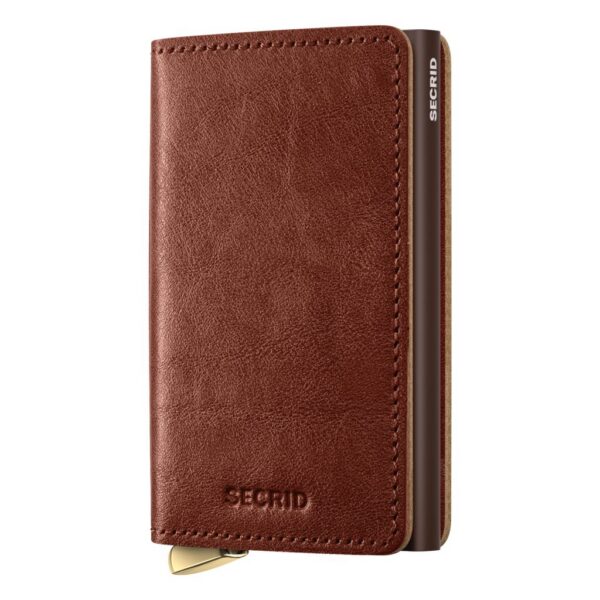 Secrid Slim Wallet | Premium Whiskey + Brown