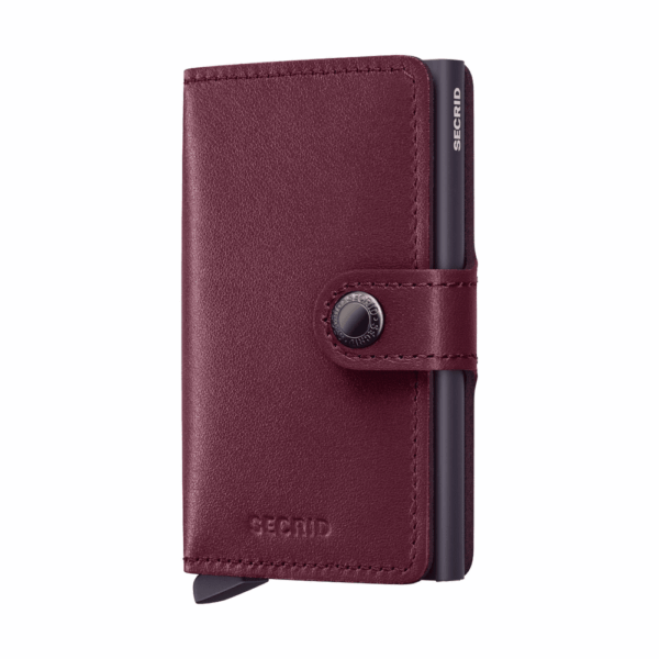 Secrid mini wallet cranberry front