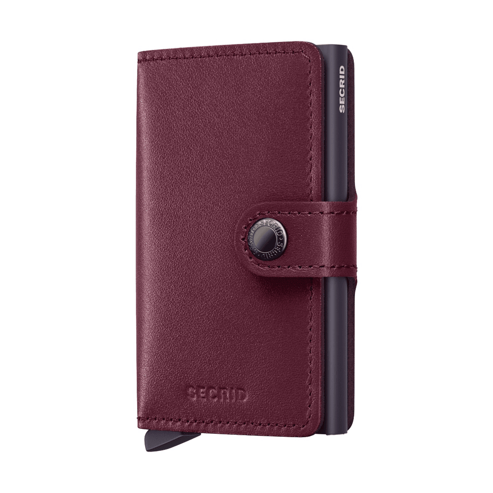 Secrid mini wallet cranberry front