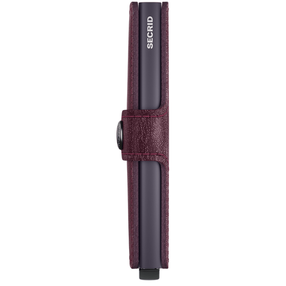 Secrid mini wallet cranberry side