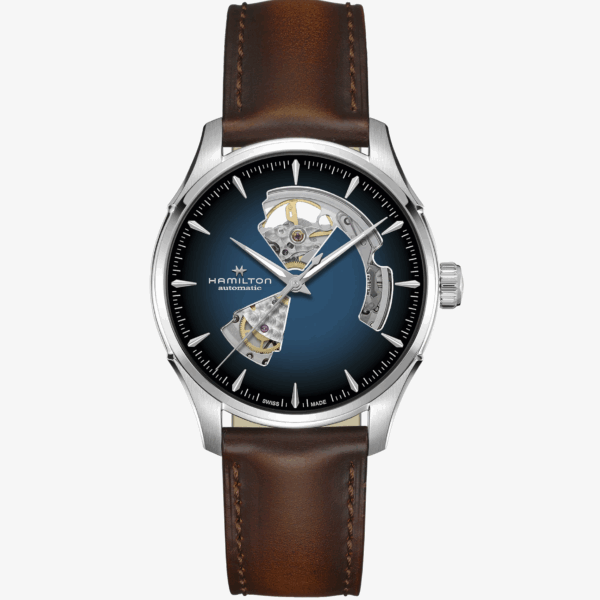 Hamilton Jazzmaster OPEN Heart 40mm Brn/Lthr Auto H32675540