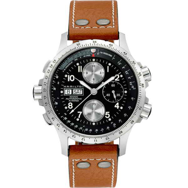 Hamilton X Wind Auto Pilot Chrono 44MM BLK/BRN H77616533