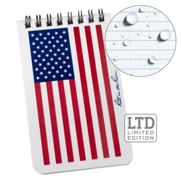 Rite in the Rain US Flag 3x5 Top Spiral Notebook RIR-FLW35