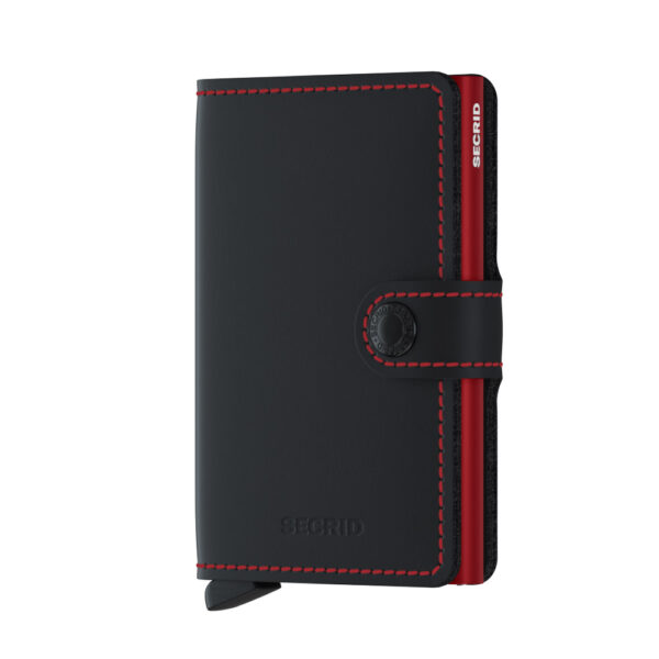 Secrid Mini Matte Black/RED SEC-MM-BK-RD